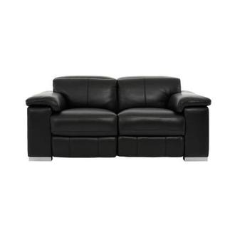 Charlie Black Leather Power Reclining Sofa | El Dorado Furniture
