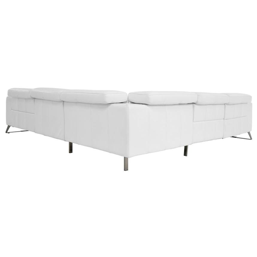 Anchi White Leather Power Reclining Sectional with 5PCS/3PWR alternate image, 4 of 11 images.