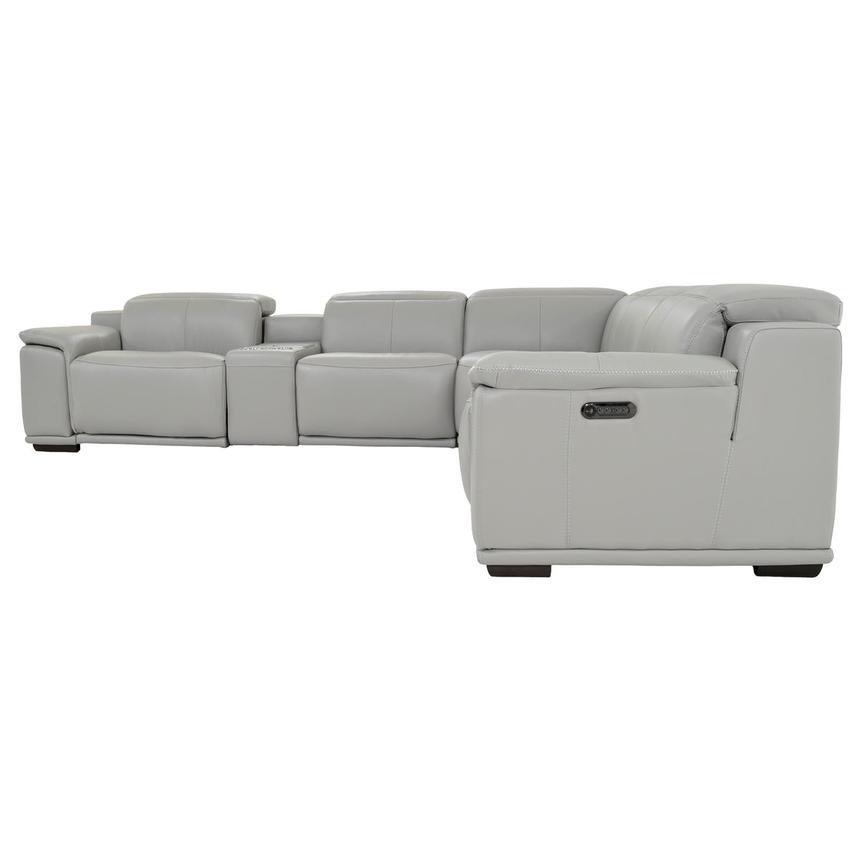 Davis 2 0 Light Gray Leather Power, Light Gray Leather Couch Set