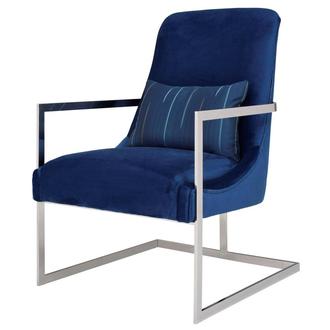 Dimitra Blue Accent Chair