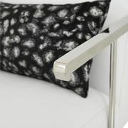 Baldo White Accent Chair  alternate image, 7 of 9 images.