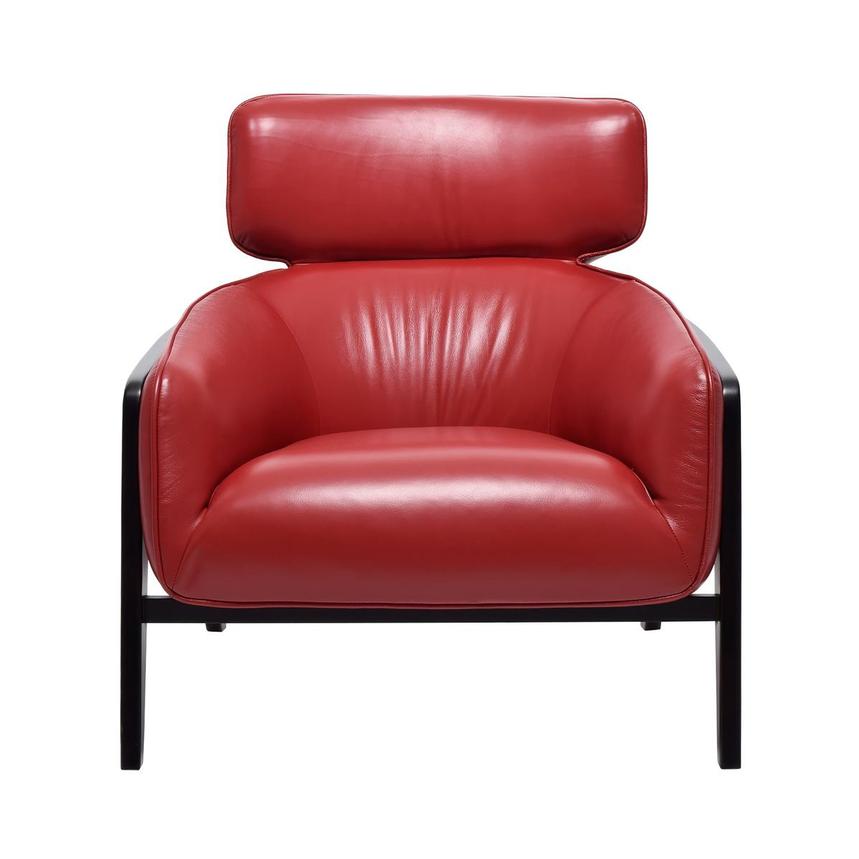 Irene Leather Accent Chair  alternate image, 2 of 8 images.