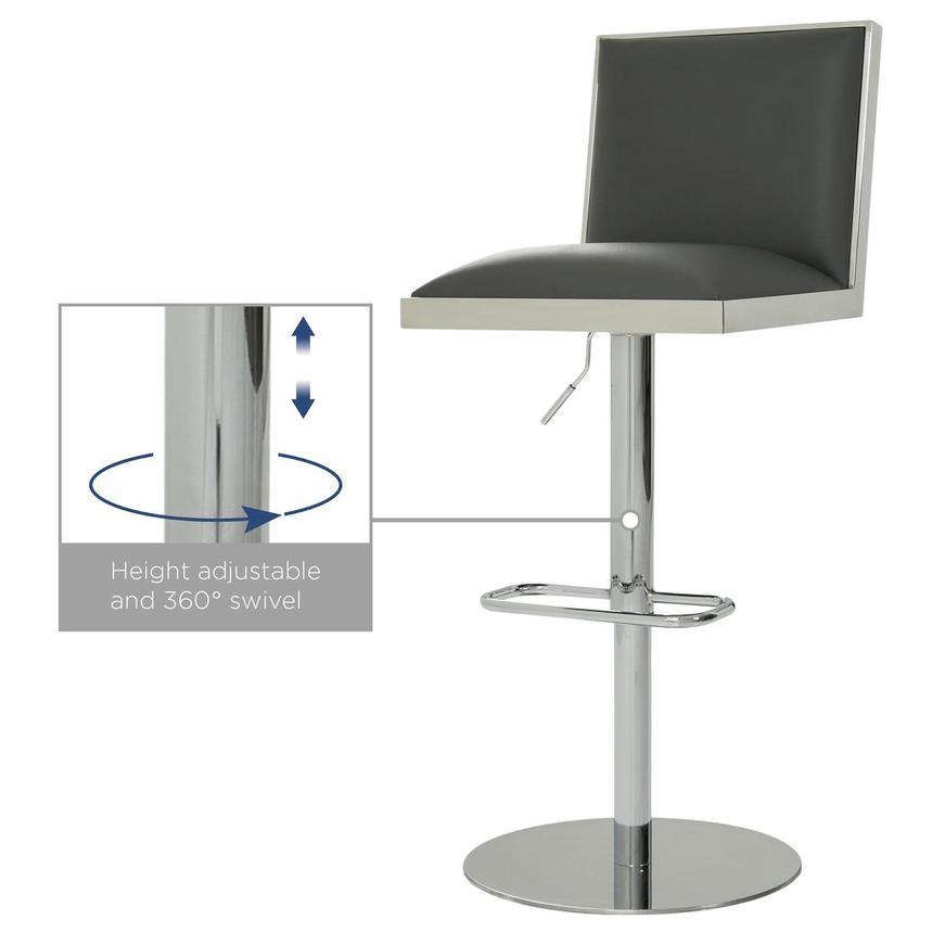 Allison Gray Adjustable Stool  alternate image, 9 of 10 images.