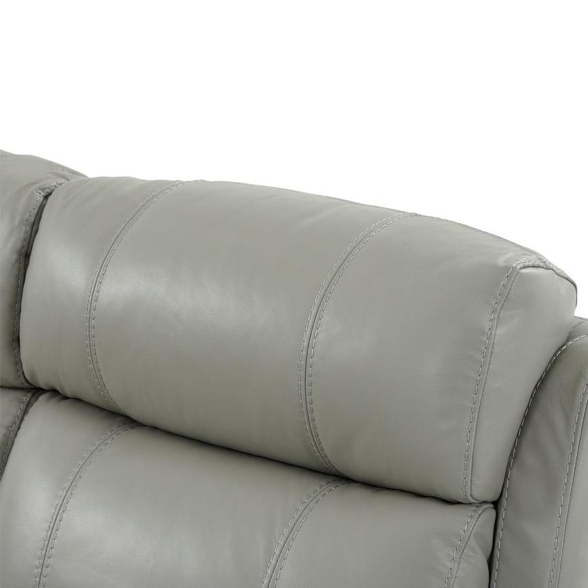 Ronald 2.0 Gray Leather Power Reclining Sectional with 5PCS/2PWR  alternate image, 5 of 8 images.