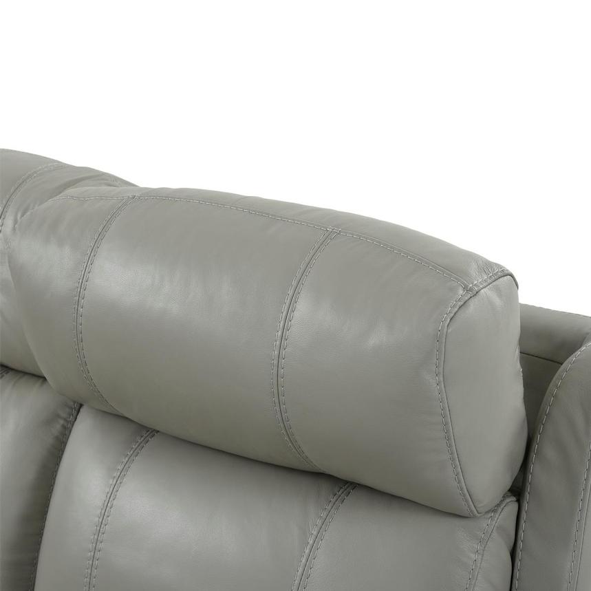 Ronald 2.0 Gray Leather Power Reclining Sectional with 6PCS/3PWR  alternate image, 5 of 8 images.