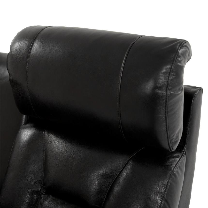 Gio Black Leather Power Reclining Sofa w/Console  alternate image, 7 of 15 images.