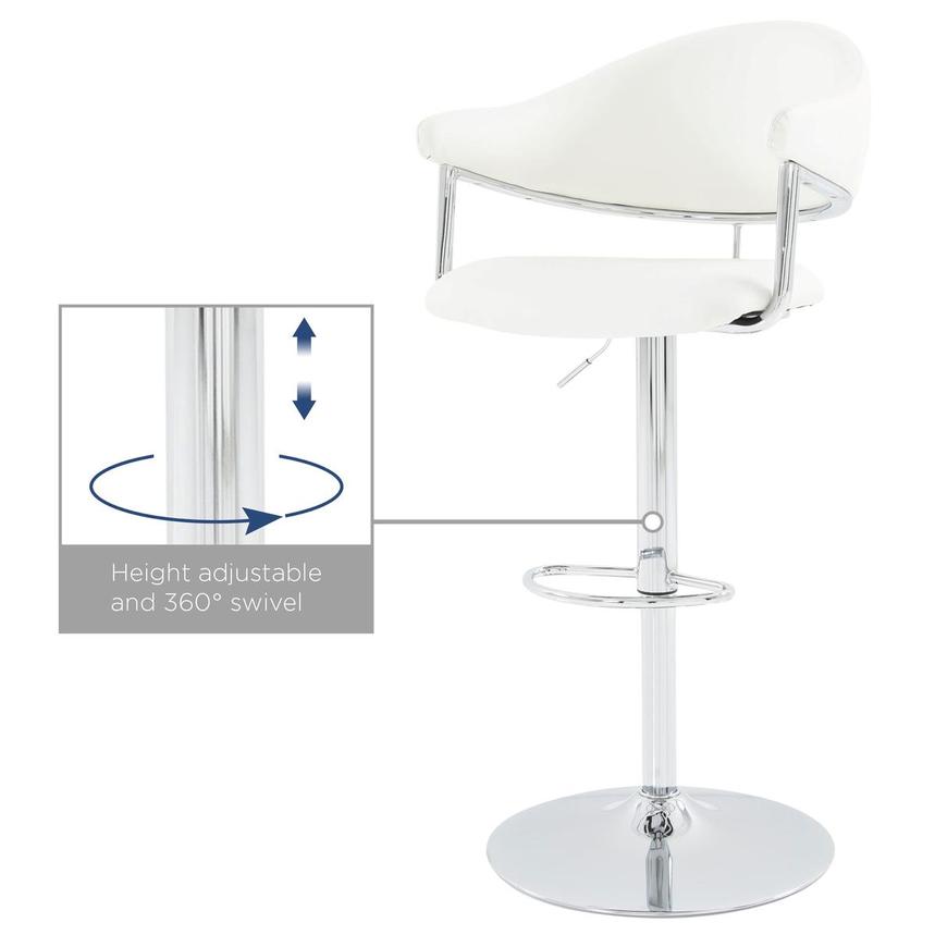 Airstream White Adjustable Stool  alternate image, 10 of 10 images.