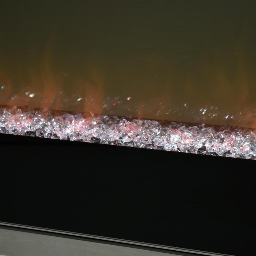 Teire White Electric Fireplace w/Cabinets alternate image, 8 of 15 images.