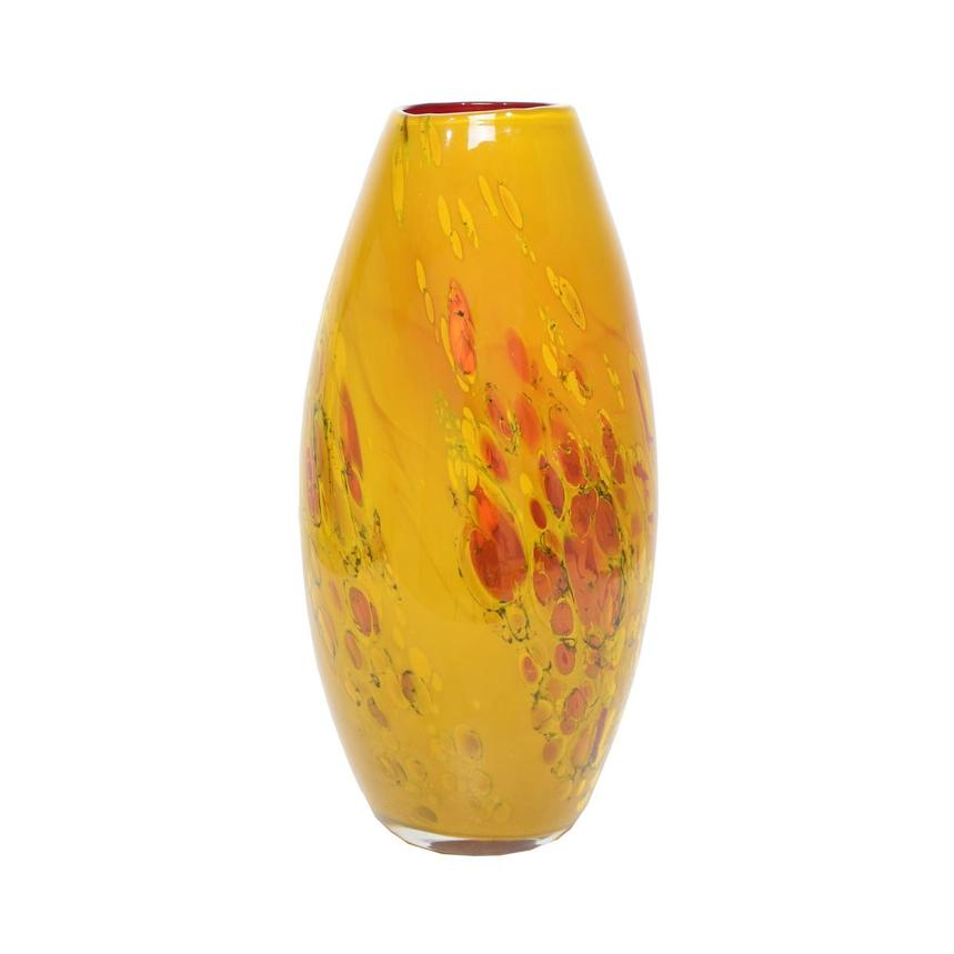 Splash Yellow Large Glass Vase El Dorado Furniture