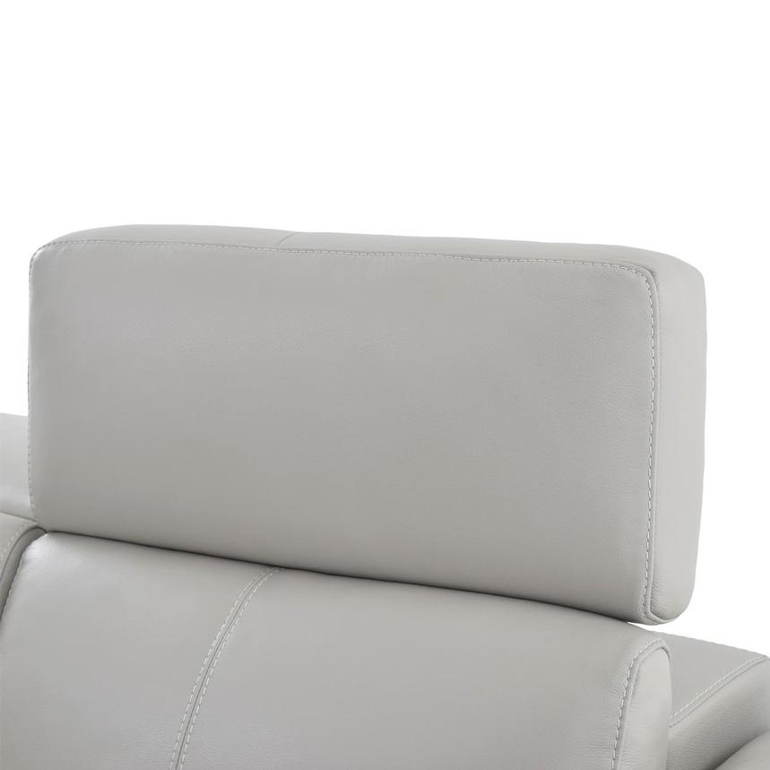 Charlie Light Gray Leather Power Reclining Sofa  alternate image, 4 of 9 images.