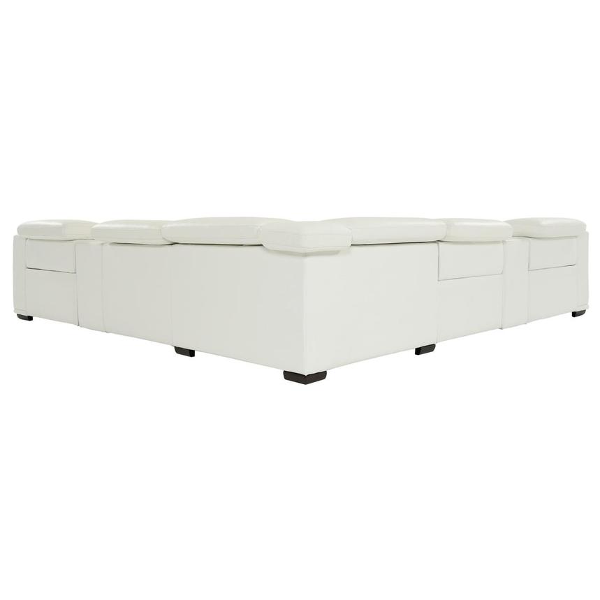 Davis 2.0 White Leather Power Reclining Sectional with 7PCS/3PWR  alternate image, 4 of 11 images.