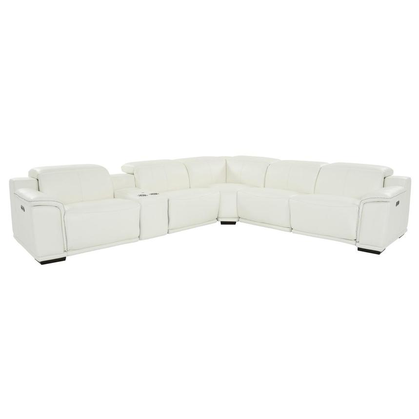 Davis 2 0 White Leather Power Reclining, Sectional White Leather Sofa Couch