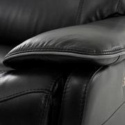 Austin Black Home Theater Leather Seating with 5PCS/2PWR  alternate image, 8 of 11 images.
