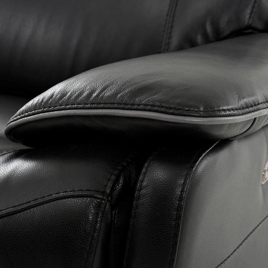 Austin Black Leather Power Reclining Sectional with 7PCS/3PWR  alternate image, 7 of 10 images.