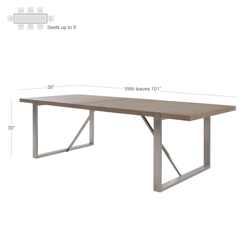 Gage Extendable Dining Table  alternate image, 4 of 7 images.