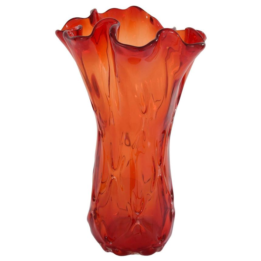 Mahle Red Glass Vase  alternate image, 4 of 6 images.