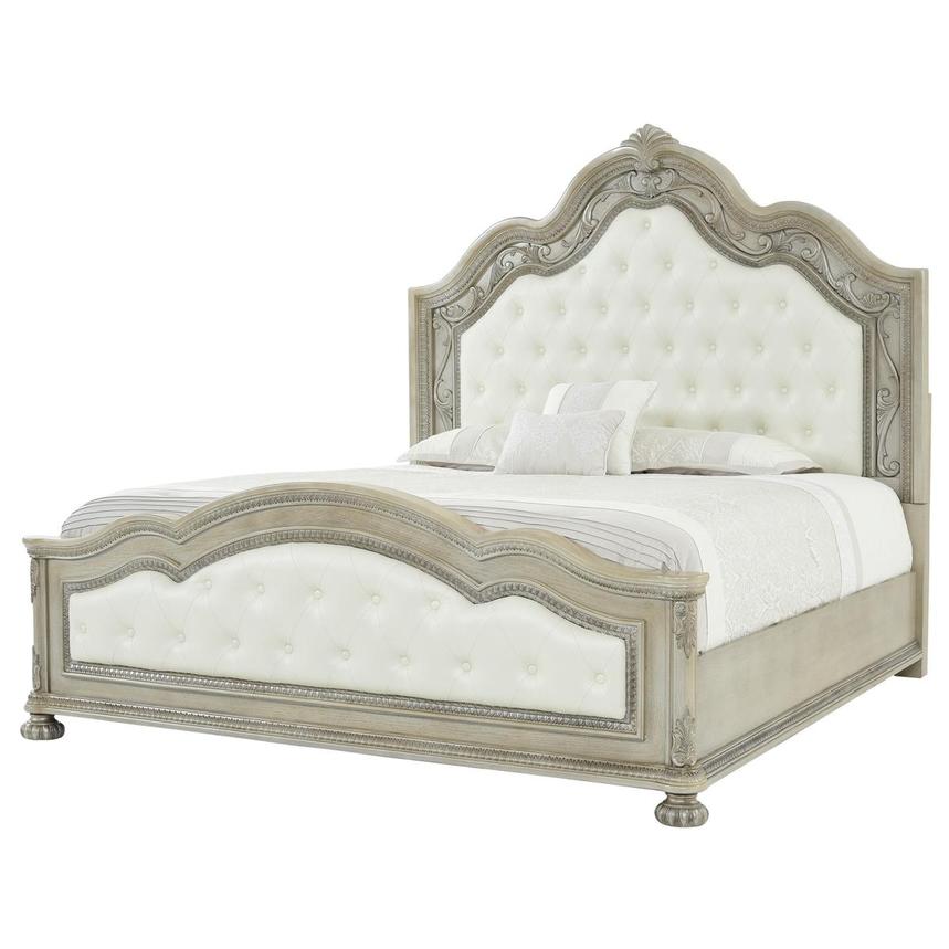 Granada Cream Queen Panel Bed El Dorado Furniture