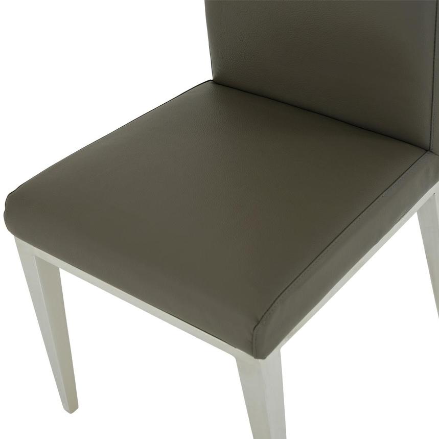 Hyde Gray Leather Side Chair | El Dorado Furniture