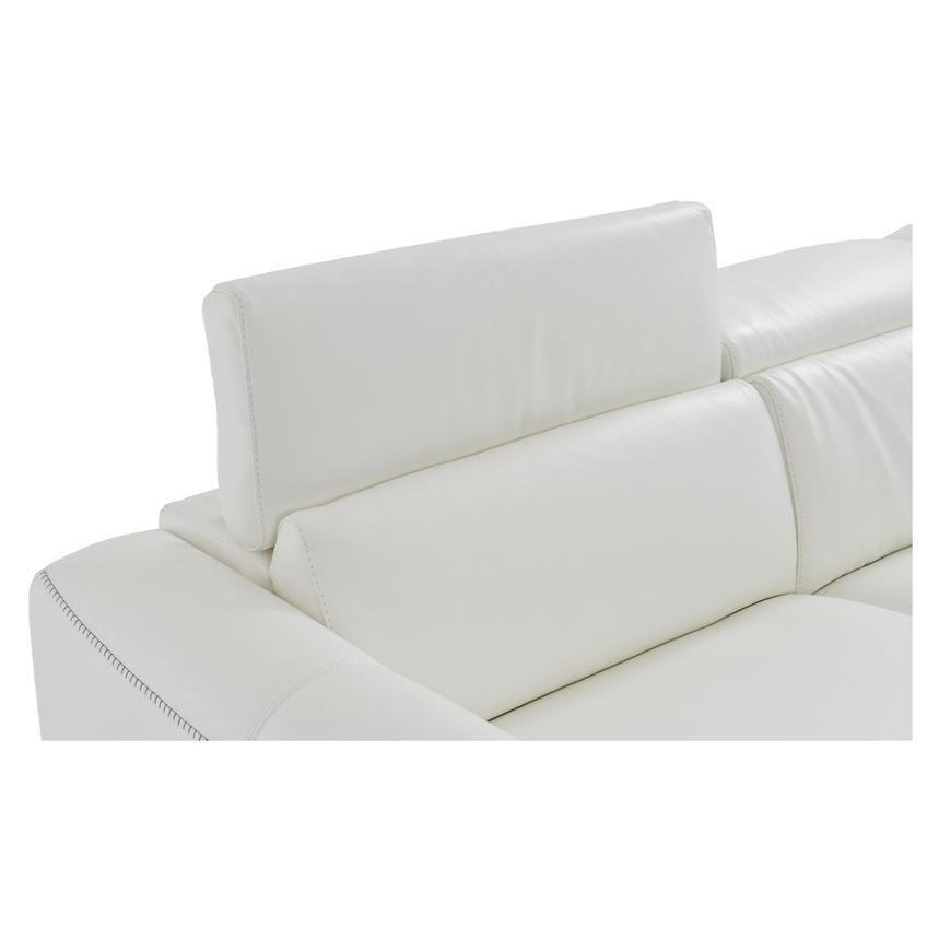 Bay Harbor White Leather Sleeper w/Left Chaise  alternate image, 4 of 10 images.
