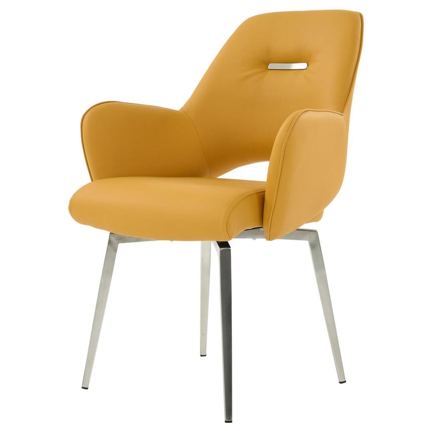 Finley Yellow Swivel Side Chair  alternate image, 2 of 6 images.