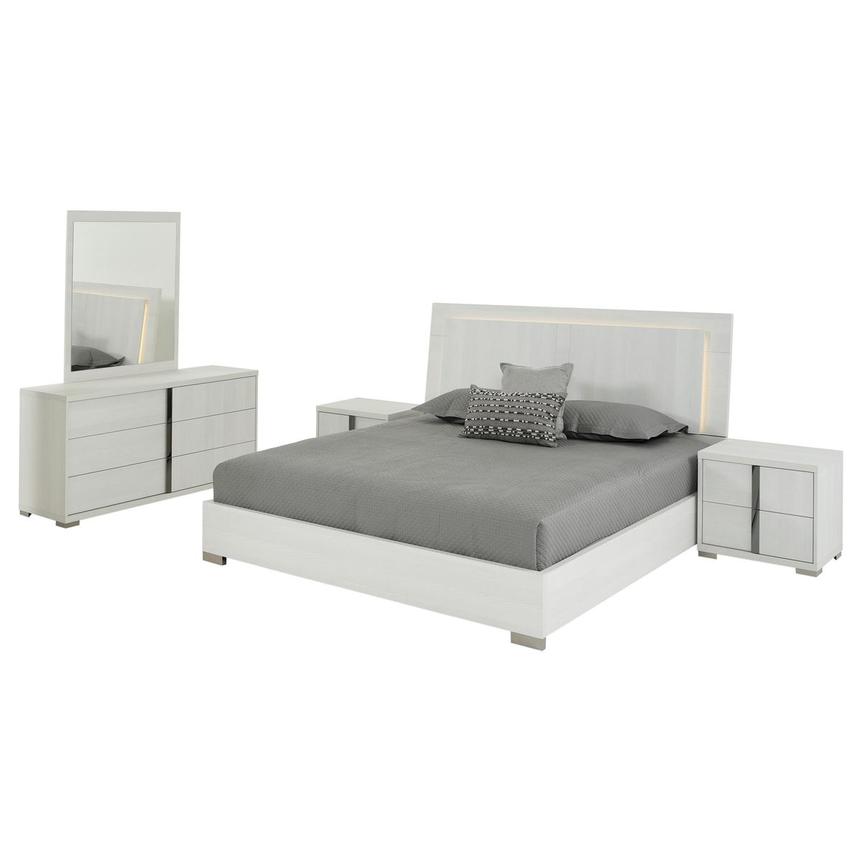 Tivo White 5-Piece King Bedroom Set  main image, 1 of 7 images.