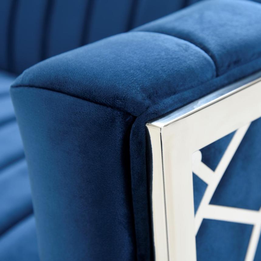 Conrad Blue Accent Chair  alternate image, 5 of 6 images.
