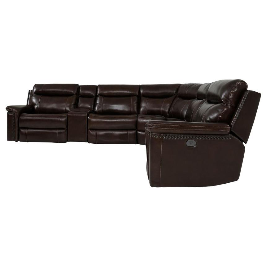Billy Joe Leather Power Reclining Sectional with 6PCS/3PWR  alternate image, 4 of 12 images.