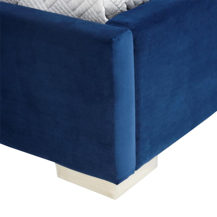 Livia Blue King Platform Bed  alternate image, 7 of 7 images.