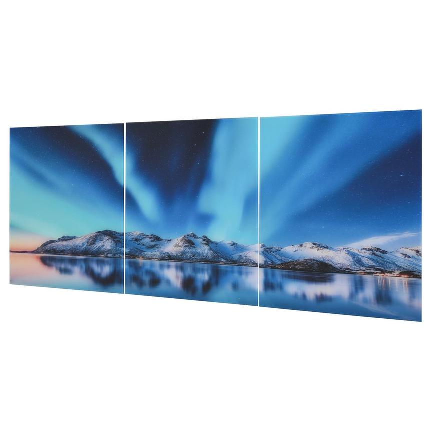 Northern Lights Set of 3 Acrylic Wall Art | El Dorado Furniture