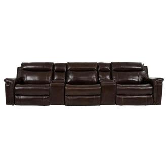 Billy Joe Home Theater Leather Seating with 5PCS/3PWR
