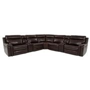 Billy Joe Leather Power Reclining Sectional with 7PCS/3PWR  main image, 1 of 11 images.