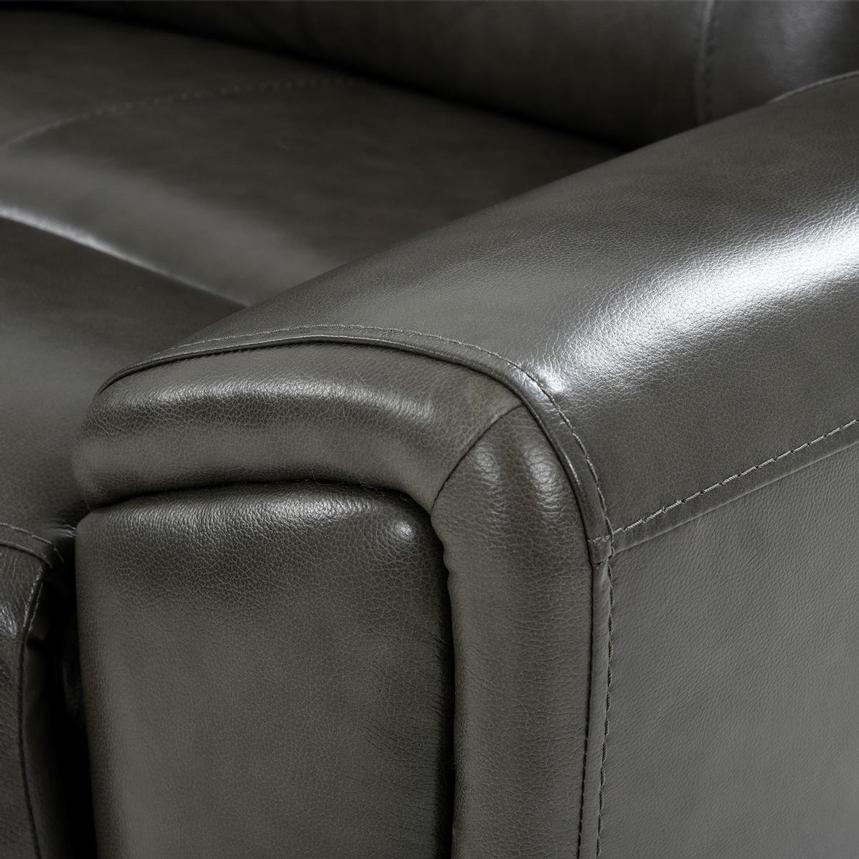 London Leather Power Reclining Sectional with 5PCS/3PWR  alternate image, 7 of 9 images.