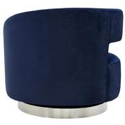 Okru II Dark Blue Accent Chair w/2 Pillows  alternate image, 6 of 12 images.