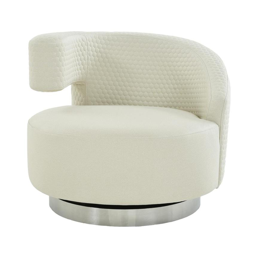 Okru II Cream Swivel Chair  main image, 1 of 9 images.