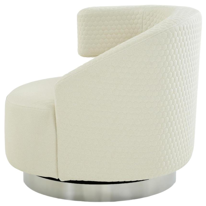 Okru II Cream Swivel Chair w/2 Pillows  alternate image, 4 of 11 images.