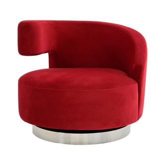 Okru II Red Swivel Chair