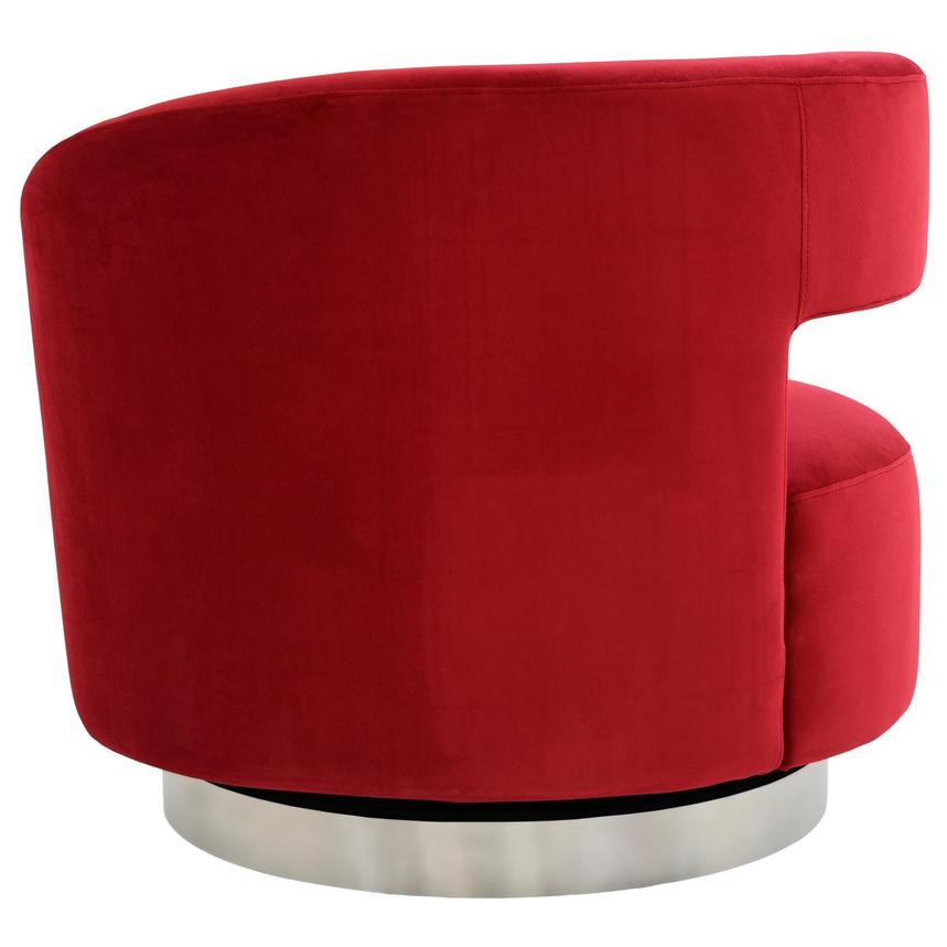 Okru II Red Swivel Chair w/2 Pillows  alternate image, 6 of 12 images.
