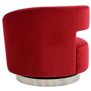 Okru II Red Accent Chair w/2 Pillows  alternate image, 5 of 11 images.