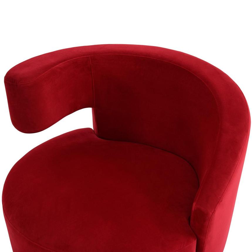 Okru II Red Swivel Chair  alternate image, 6 of 9 images.