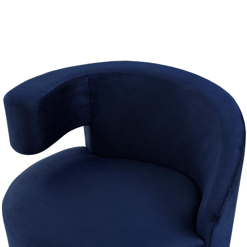 Okru II Dark Blue Accent Chair alternate image, 5 of 8 images.