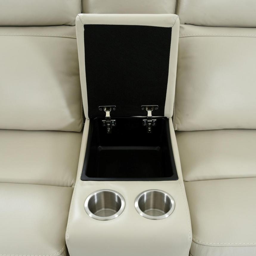 Benz Cream Home Theater Leather Seating with 5PCS/3PWR  alternate image, 9 of 12 images.