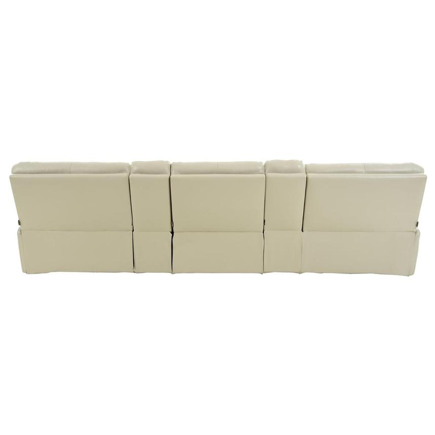 Benz Cream Home Theater Leather Seating with 5PCS/3PWR alternate image, 5 of 12 images.