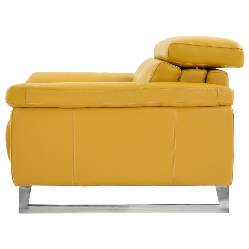 Gabrielle Yellow Leather Power Recliner El Dorado Furniture
