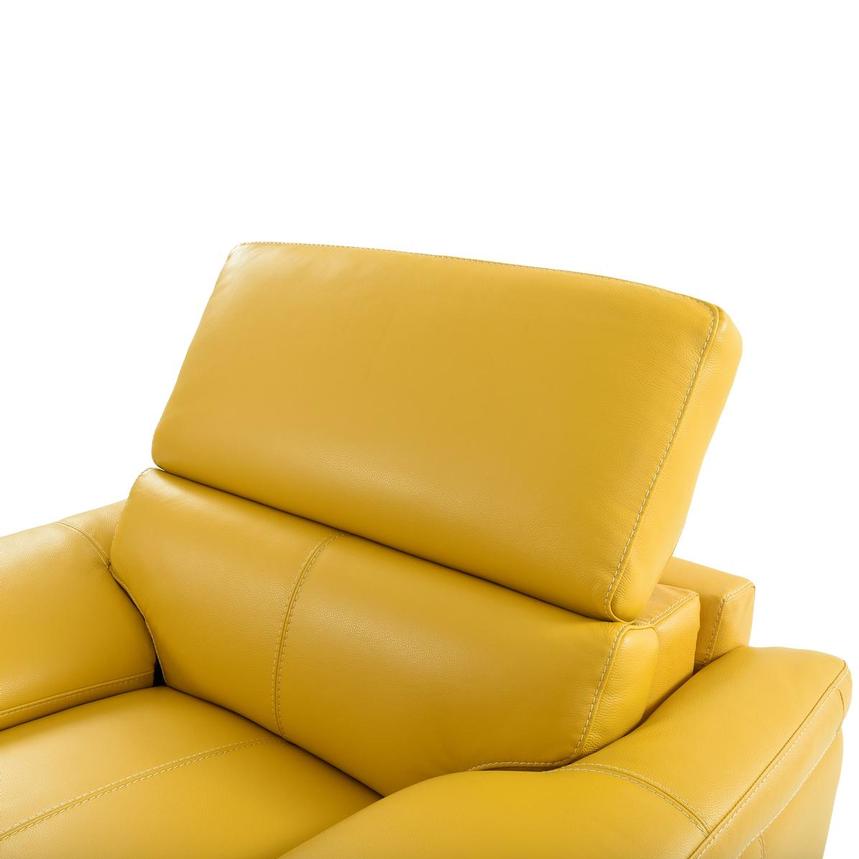 Gabrielle Yellow Leather Power Recliner El Dorado Furniture