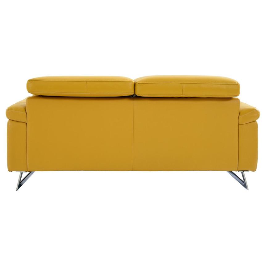 Gabrielle Yellow Leather Power Reclining Loveseat El Dorado Furniture