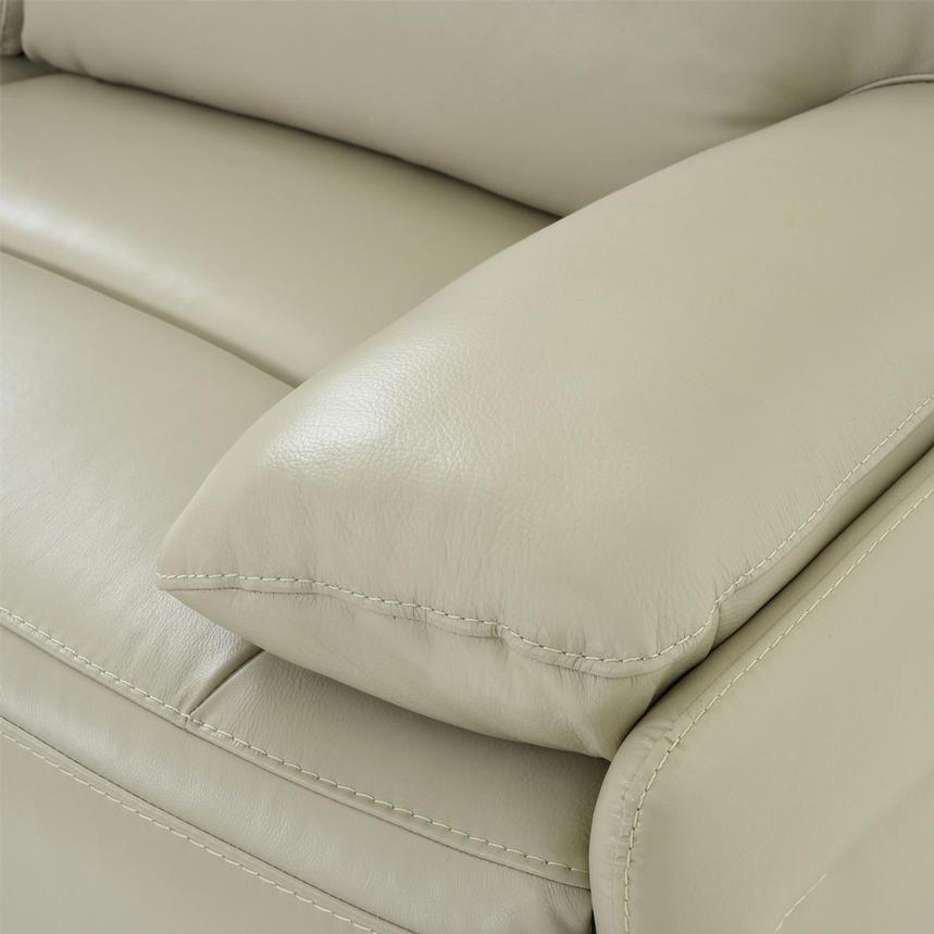 Benz Cream Leather Power Reclining Sectional with 6PCS/3PWR alternate image, 7 of 11 images.