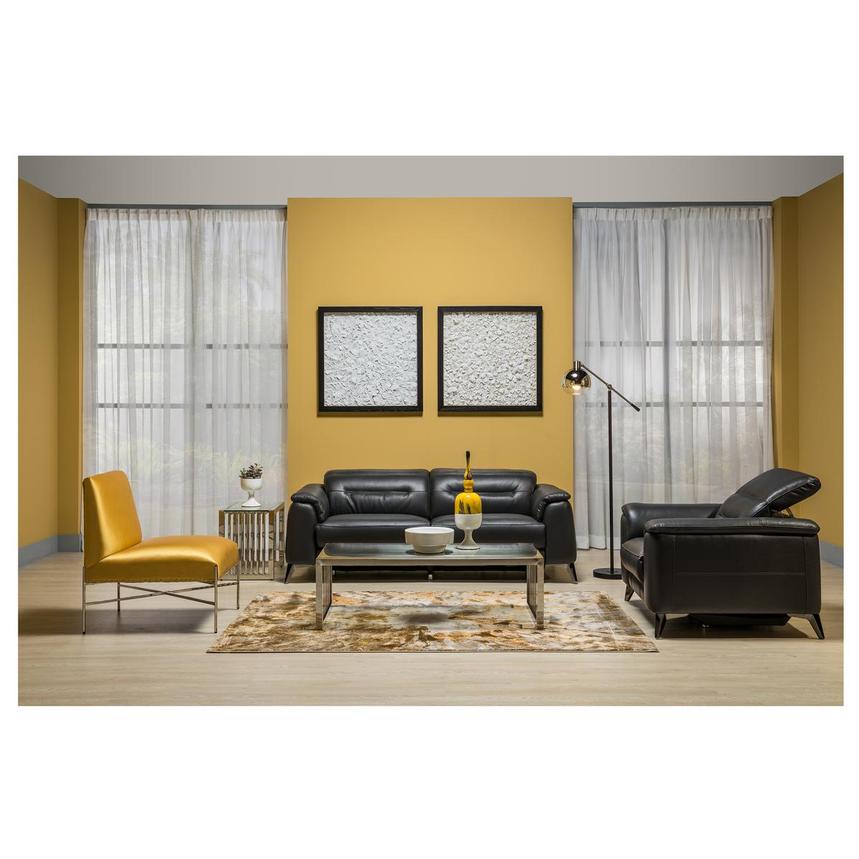 reclining sofa with accent chairs