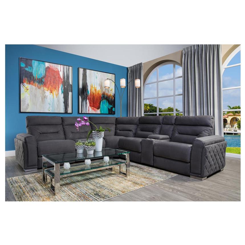 Kim Gray Power Reclining Sectional with 5PCS/3PWR  alternate image, 2 of 6 images.