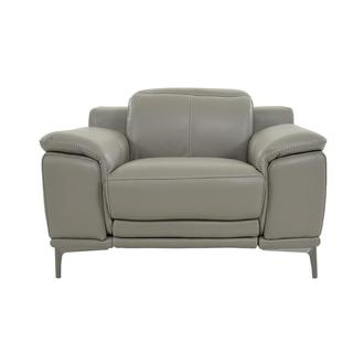 Katherine Taupe Leather Power Recliner