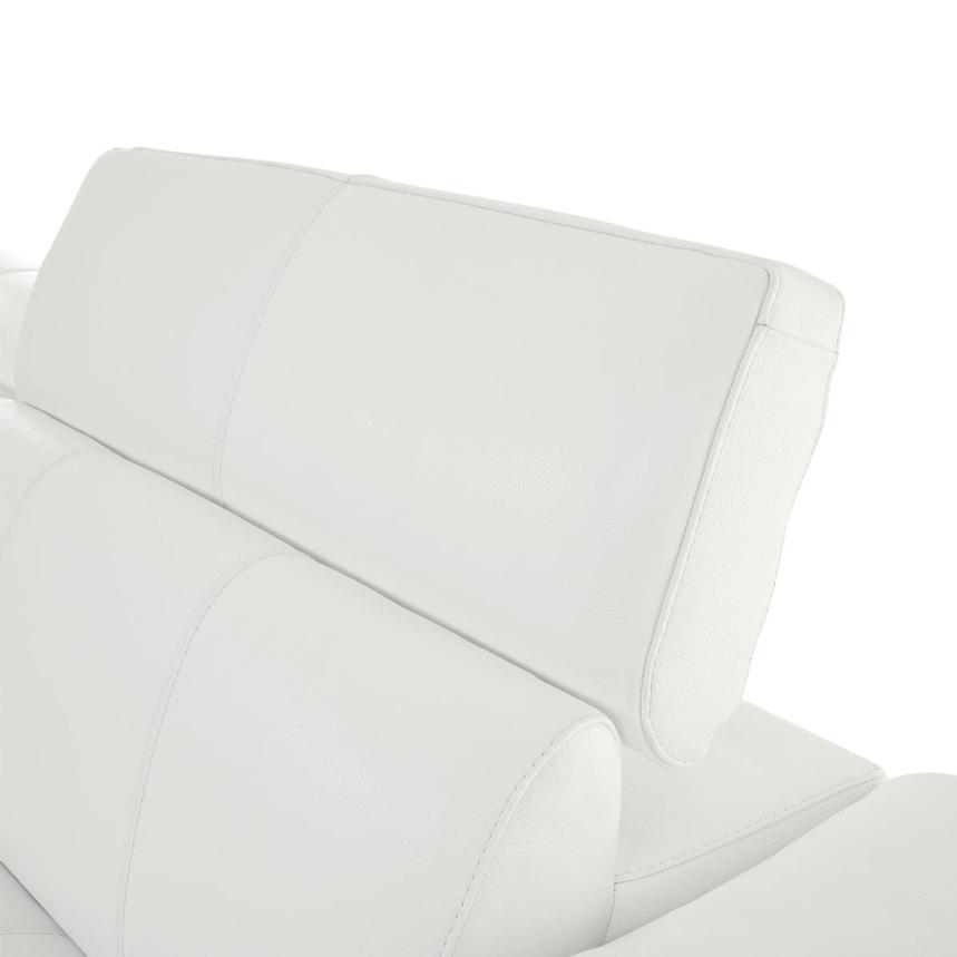 Sofextra White Leather Power Reclining Sofa w/Right Chaise  alternate image, 9 of 16 images.
